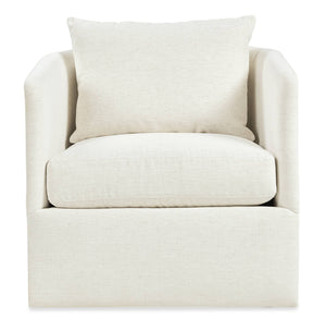 Cassia Barrel Back Swivel Chair Handcrafted in Usa for Transitional Living Room Comfort