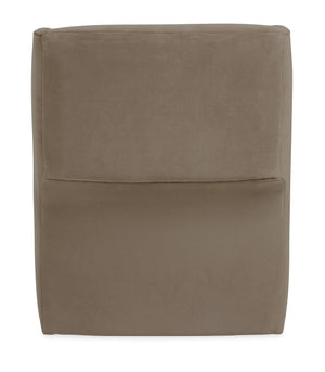 Karina Swivel Chair Bench-made Hardwood Frame Plush Cushions Flared Arm Accent Seating Usa