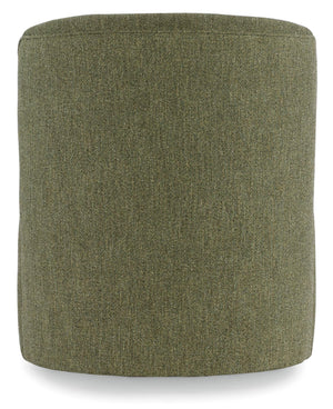 Mavis Swivel Barrel Accent Chair Armless Handcrafted Upholstered for Modern Living Room