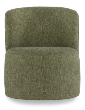 Mavis Swivel Barrel Accent Chair Armless Handcrafted Upholstered for Modern Living Room