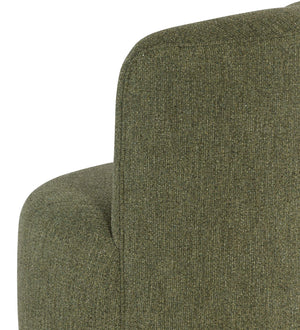 Mavis Swivel Barrel Accent Chair Armless Handcrafted Upholstered for Modern Living Room