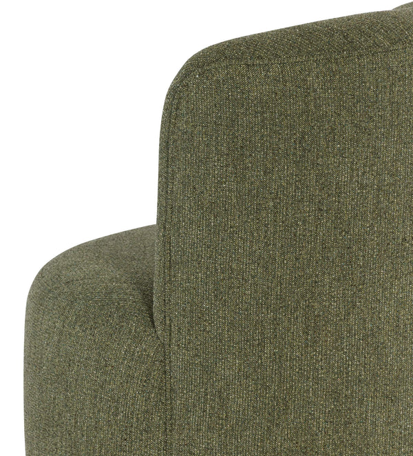 Mavis Swivel Barrel Accent Chair Armless Handcrafted Upholstered for Modern Living Room