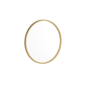 English Elm Julianne Modern Round Wall Mirror - High-Reflectivity Glass, Slim Metal Frame, Versatile for Any Room Gold 20" Round HFKHD-0GD-CRE8-291315-GG