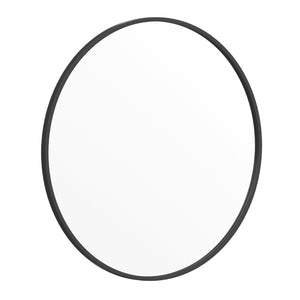 English Elm Julianne Modern Round Wall Mirror - High-Reflectivity Glass, Slim Metal Frame, Versatile for Any Room Black 30" Round HFKHD-0GD-CRE8-812315-GG