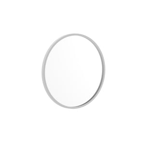 English Elm Julianne Modern Round Wall Mirror - High-Reflectivity Glass, Slim Metal Frame, Versatile for Any Room Silver 20" Round HFKHD-0GD-CRE8-991315-GG