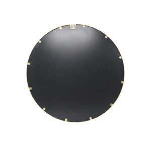 English Elm Julianne Modern Round Wall Mirror - High-Reflectivity Glass, Slim Metal Frame, Versatile for Any Room Gold 24" Round HFKHD-4GD-CRE8-391315-GG