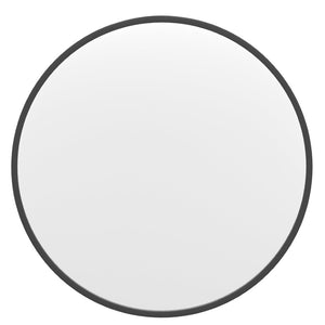 English Elm Julianne Modern Round Wall Mirror - High-Reflectivity Glass, Slim Metal Frame, Versatile for Any Room Black 24" Round HFKHD-4GD-CRE8-712315-GG