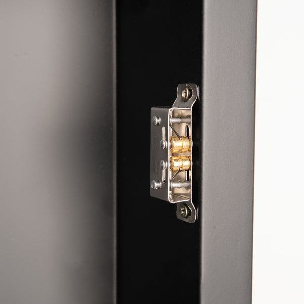 English Elm Jolie 24" x 30" Recessed Bathroom Medicine Cabinet with Rounded Beveled Mirror & Three Shelves Black HFKHD-FM23C0401-L-BLK-GG