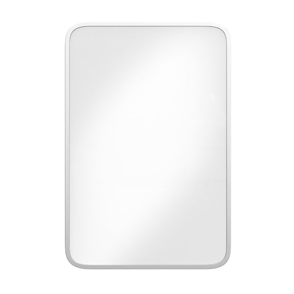 English Elm Jolie 16" x 24" Recessed Bathroom Medicine Cabinet with Rounded Beveled Mirror and Three Shelves Silver HFKHD-FM23C0401-S-SLV-GG