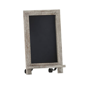 English Elm Canterbury Magnetic Chalkboard Sign with Scrolled Legs – Vintage Charm for Menu, Reminders & Events Weathered Brown 9.5"W x 1.88"D x 14"H HFKHD-GDI-CRE8-322315-GG