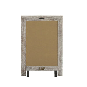 English Elm Canterbury Magnetic Chalkboard Sign with Scrolled Legs – Vintage Charm for Menu, Reminders & Events Weathered Brown 9.5"W x 1.88"D x 14"H HFKHD-GDI-CRE8-322315-GG