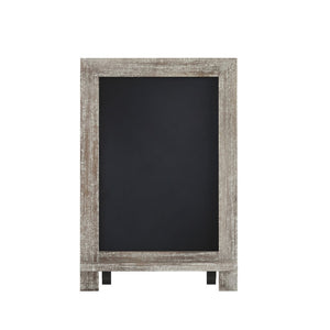 English Elm Canterbury Magnetic Chalkboard Sign with Scrolled Legs – Vintage Charm for Menu, Reminders & Events Weathered Brown 9.5"W x 1.88"D x 14"H HFKHD-GDI-CRE8-322315-GG