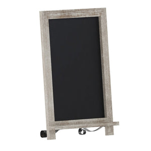 English Elm Canterbury Magnetic Chalkboard Sign with Scrolled Legs – Vintage Charm for Menu, Reminders & Events Weathered Brown 12"W x 1.88"D x 17"H HFKHD-GDI-CRE8-822315-GG