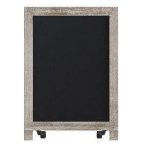 English Elm Canterbury Magnetic Chalkboard Sign with Scrolled Legs – Vintage Charm for Menu, Reminders & Events Weathered Brown 12"W x 1.88"D x 17"H HFKHD-GDI-CRE8-822315-GG