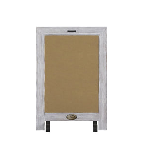 English Elm Canterbury Magnetic Chalkboard Sign with Scrolled Legs – Vintage Charm for Menu, Reminders & Events White Wash 9.5"W x 1.88"D x 14"H HFKHD-GDIS-CRE8-022315-GG