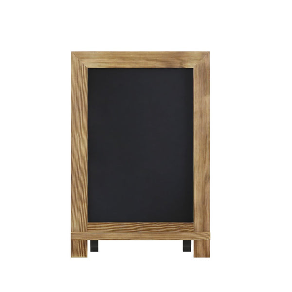 English Elm Canterbury Magnetic Chalkboard Sign with Scrolled Legs – Vintage Charm for Menu, Reminders & Events Torched Brown 9.5"W x 1.88"D x 14"H HFKHD-GDIS-CRE8-122315-GG