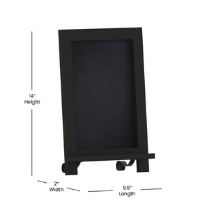 English Elm Canterbury Magnetic Chalkboard Sign with Scrolled Legs – Vintage Charm for Menu, Reminders & Events Black 9.5"W x 1.88"D x 14"H HFKHD-GDIS-CRE8-222315-GG