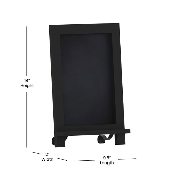 English Elm Canterbury Magnetic Chalkboard Sign with Scrolled Legs – Vintage Charm for Menu, Reminders & Events Black 9.5"W x 1.88"D x 14"H HFKHD-GDIS-CRE8-222315-GG