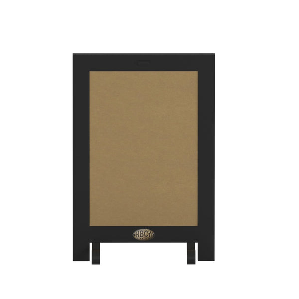 English Elm Canterbury Magnetic Chalkboard Sign with Scrolled Legs – Vintage Charm for Menu, Reminders & Events Black 9.5"W x 1.88"D x 14"H HFKHD-GDIS-CRE8-222315-GG