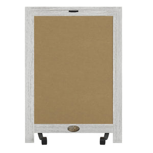 English Elm Canterbury Magnetic Chalkboard Sign with Scrolled Legs – Vintage Charm for Menu, Reminders & Events White Wash 12"W x 1.88"D x 17"H HFKHD-GDIS-CRE8-522315-GG