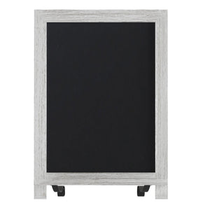 English Elm Canterbury Magnetic Chalkboard Sign with Scrolled Legs – Vintage Charm for Menu, Reminders & Events White Wash 12"W x 1.88"D x 17"H HFKHD-GDIS-CRE8-522315-GG