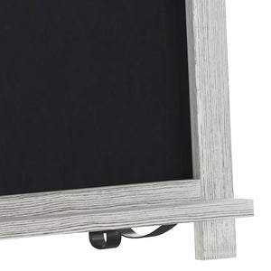 English Elm Canterbury Magnetic Chalkboard Sign with Scrolled Legs – Vintage Charm for Menu, Reminders & Events White Wash 12"W x 1.88"D x 17"H HFKHD-GDIS-CRE8-522315-GG