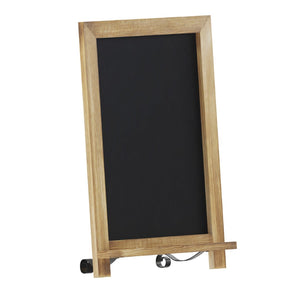 English Elm Canterbury Magnetic Chalkboard Sign with Scrolled Legs – Vintage Charm for Menu, Reminders & Events Torched Brown 12"W x 1.88"D x 17"H HFKHD-GDIS-CRE8-622315-GG