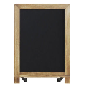 English Elm Canterbury Magnetic Chalkboard Sign with Scrolled Legs – Vintage Charm for Menu, Reminders & Events Torched Brown 12"W x 1.88"D x 17"H HFKHD-GDIS-CRE8-622315-GG