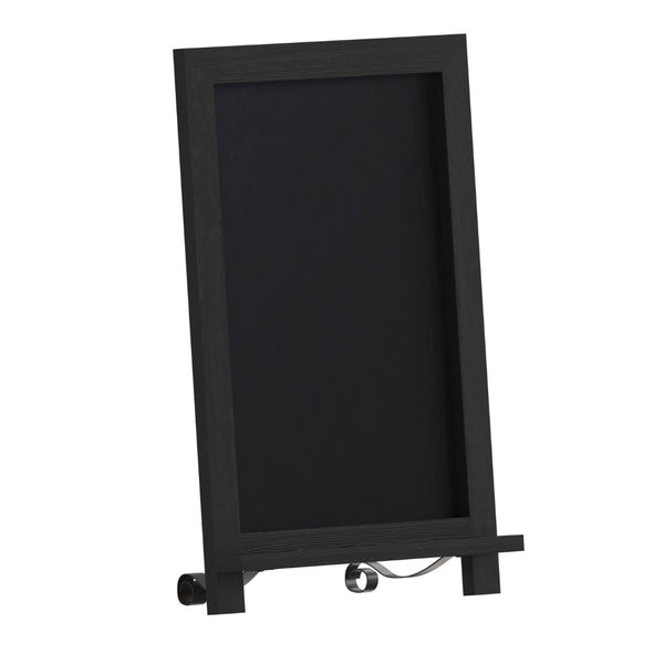 English Elm Canterbury Magnetic Chalkboard Sign with Scrolled Legs – Vintage Charm for Menu, Reminders & Events Black 12"W x 1.88"D x 17"H HFKHD-GDIS-CRE8-722315-GG