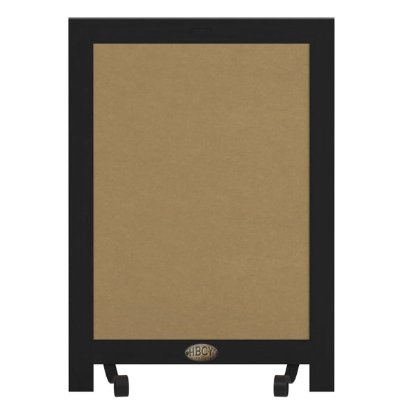 English Elm Canterbury Magnetic Chalkboard Sign with Scrolled Legs – Vintage Charm for Menu, Reminders & Events Black 12"W x 1.88"D x 17"H HFKHD-GDIS-CRE8-722315-GG