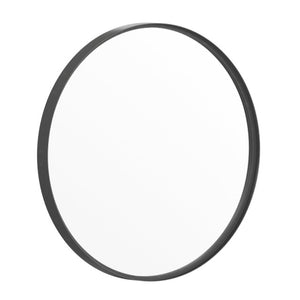 English Elm Jennifer 27.5" Modern Round Black Metal Framed Wall Mirror - Durable, Stylish Accent for Any Room HFMHD-75G-CRE8-412315-GG
