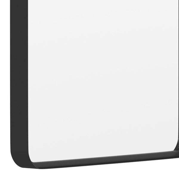 English Elm Janinne Decorative Wall Mirror - Modern Minimalist Design, Versatile Mounting for Any Space Decor Black 20"W x 30"L HFMHD-GDI-CRE8-212315-GG
