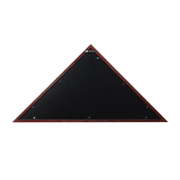 English Elm Sheehan Solid Wood Memorial Flag Display Case - Elegant Shadowbox for American Veteran Flag Protection Mahogany 17.5"W x 3"D x 12.5"H HFMHD-GDIS-CRE8-254315-GG