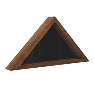 English Elm Sheehan Solid Wood Memorial Flag Display Case - Elegant Shadowbox for American Veteran Flag Protection Rustic Brown 17.5"W x 3"D x 12.5"H HFMHD-GDIS-CRE8-602315-GG