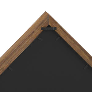 English Elm Sheehan Solid Wood Memorial Flag Display Case - Elegant Shadowbox for American Veteran Flag Protection Rustic Brown 17.5"W x 3"D x 12.5"H HFMHD-GDIS-CRE8-602315-GG