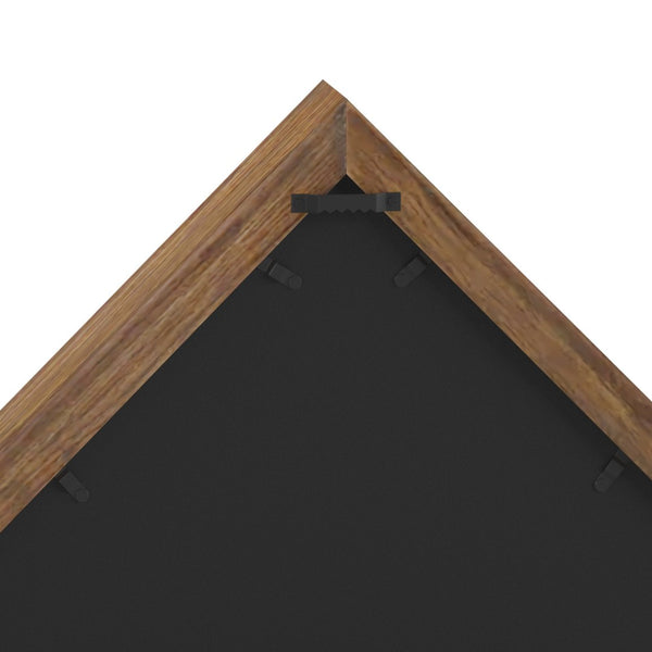 English Elm Sheehan Solid Wood Memorial Flag Display Case - Elegant Shadowbox for American Veteran Flag Protection Rustic Brown 17.5"W x 3"D x 12.5"H HFMHD-GDIS-CRE8-602315-GG