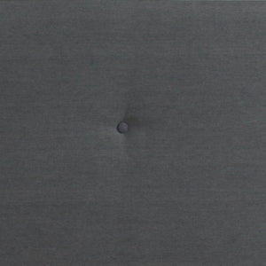 English Elm Tribeca Full Size Tufted Upholstered Platform Bed for Modern Bedrooms with Sturdy Slat Support Dark Gray HG-32-GG