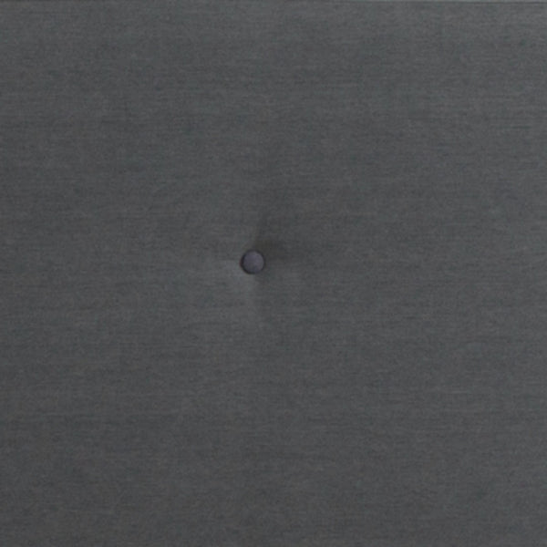 English Elm Tribeca Full Size Tufted Upholstered Platform Bed for Modern Bedrooms with Sturdy Slat Support Dark Gray HG-32-GG