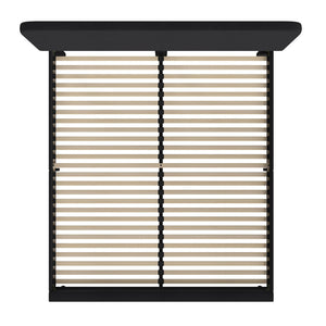 English Elm Addison Upholstered Platform Bed with Rounded Headboard - Modern Design, Easy Assembly, No Box Spring Needed Charcoal King HG-3WPB21-K04-K-BK-GG