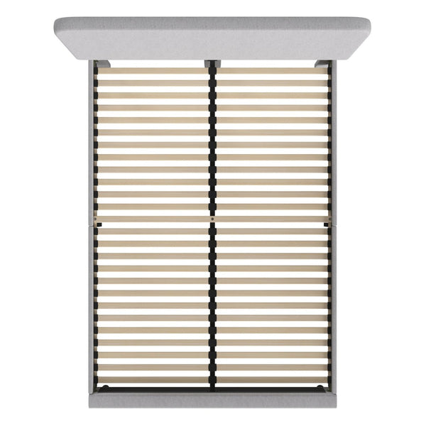 English Elm Addison Upholstered Platform Bed with Rounded Headboard - Modern Design, Easy Assembly, No Box Spring Needed Light Grey Queen HG-3WPB21-Q03-Q-GY-GG