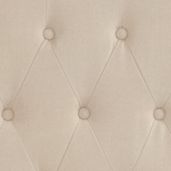 English Elm Riverdale Queen Size Tufted Platform Bed & Hybrid Mattress Set – Elegant Sleep Solution for Your Home Beige HG-BMF-35-GG