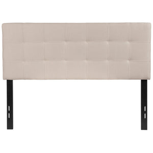 English Elm Bedford Tufted Upholstered Full Size Headboard for Elegant Bedroom Style and Comfortable Support Beige In Stock. Usually ships in 24 - 48 business hours HG-HB1704-F-B-GG