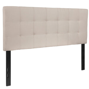 English Elm Bedford Tufted Upholstered Full Size Headboard for Elegant Bedroom Style and Comfortable Support Beige In Stock. Usually ships in 24 - 48 business hours HG-HB1704-F-B-GG