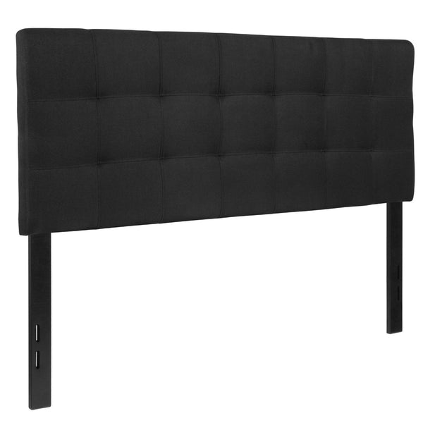 English Elm Bedford Tufted Upholstered Full Size Headboard for Elegant Bedroom Style and Comfortable Support Black In Stock. Usually ships in 24 - 48 business hours HG-HB1704-F-BK-GG