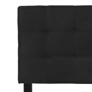 English Elm Bedford Tufted Upholstered Full Size Headboard for Elegant Bedroom Style and Comfortable Support Black In Stock. Usually ships in 24 - 48 business hours HG-HB1704-F-BK-GG