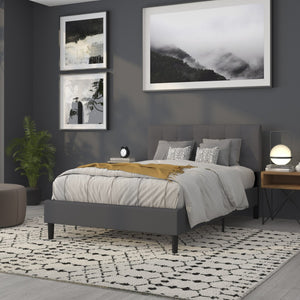 English Elm Bedford Tufted Upholstered Full Size Headboard for Elegant Bedroom Style and Comfortable Support Dark Gray In Stock. Usually ships in 24 - 48 business hours HG-HB1704-F-DG-GG