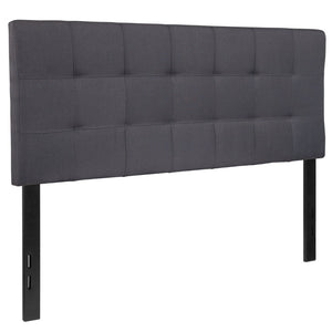 English Elm Bedford Tufted Upholstered Full Size Headboard for Elegant Bedroom Style and Comfortable Support Dark Gray In Stock. Usually ships in 24 - 48 business hours HG-HB1704-F-DG-GG