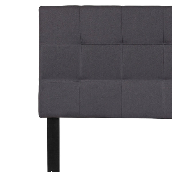 English Elm Bedford Tufted Upholstered Full Size Headboard for Elegant Bedroom Style and Comfortable Support Dark Gray In Stock. Usually ships in 24 - 48 business hours HG-HB1704-F-DG-GG