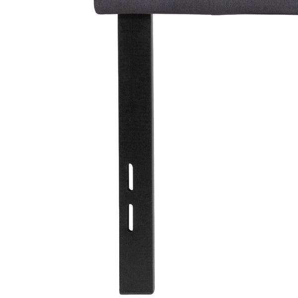 English Elm Bedford Tufted Upholstered Full Size Headboard for Elegant Bedroom Style and Comfortable Support Dark Gray In Stock. Usually ships in 24 - 48 business hours HG-HB1704-F-DG-GG