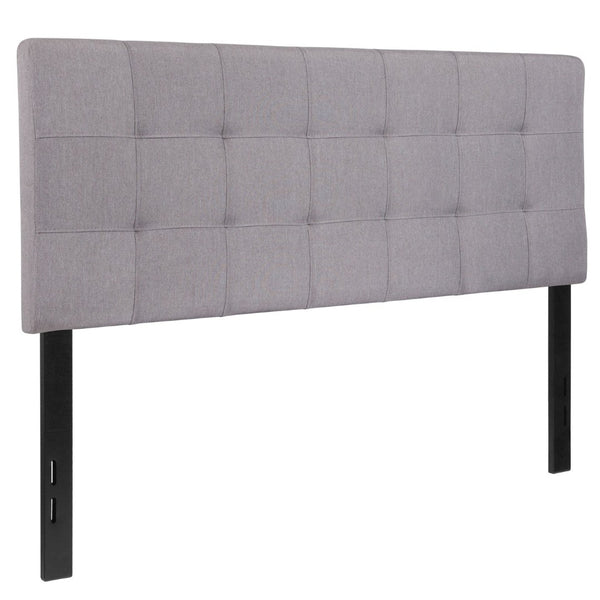 English Elm Bedford Tufted Upholstered Full Size Headboard for Elegant Bedroom Style and Comfortable Support Light Gray In Stock. Usually ships in 24 - 48 business hours HG-HB1704-F-LG-GG